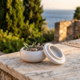 Χειροποίητη Πορσελάνινη Μπιζουτιέρα με Καπάκι | Anas Art Lab